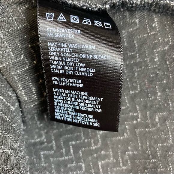 COOPERATIVE CHEVRON ARGYLE BLACK AND WHITE SLEEVELESS DRESS SIZE XS - Picture 6 of 10